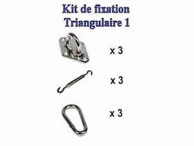 TRINGPONTET - Kit de fixation triangle (Pontet sur platine)