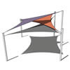  protection solaire - shade sail - voile d'ombrage carrée - layout02