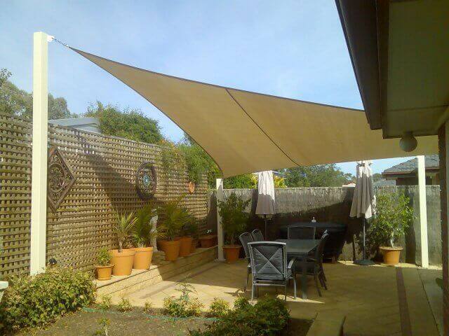 voile d'ombrage carrée - shade sail - shade sail