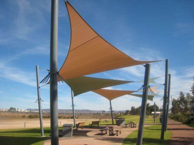 shade sail - voile d'ombrage - protection uv