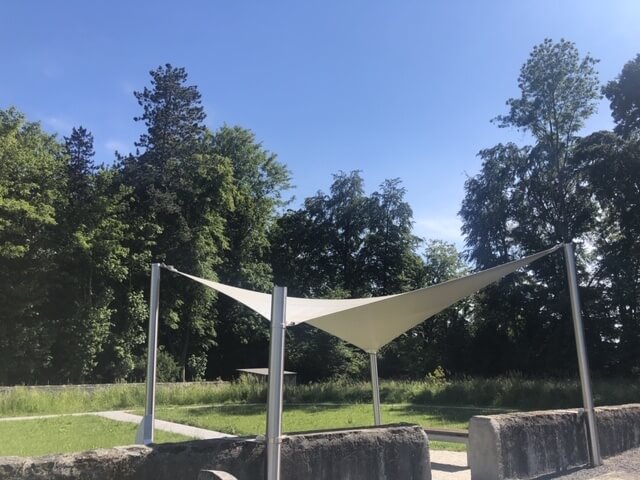 shade sail -  protection solaire - voile d'ombrage carrée